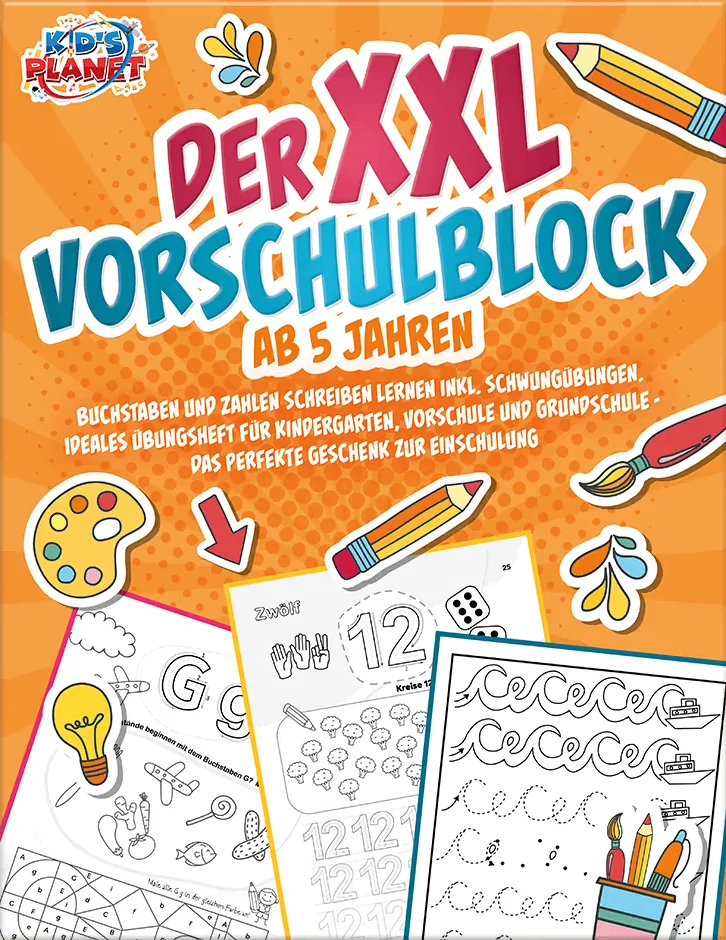 Book cover: Der XXL-Vorschulblock ab 5 Jahren